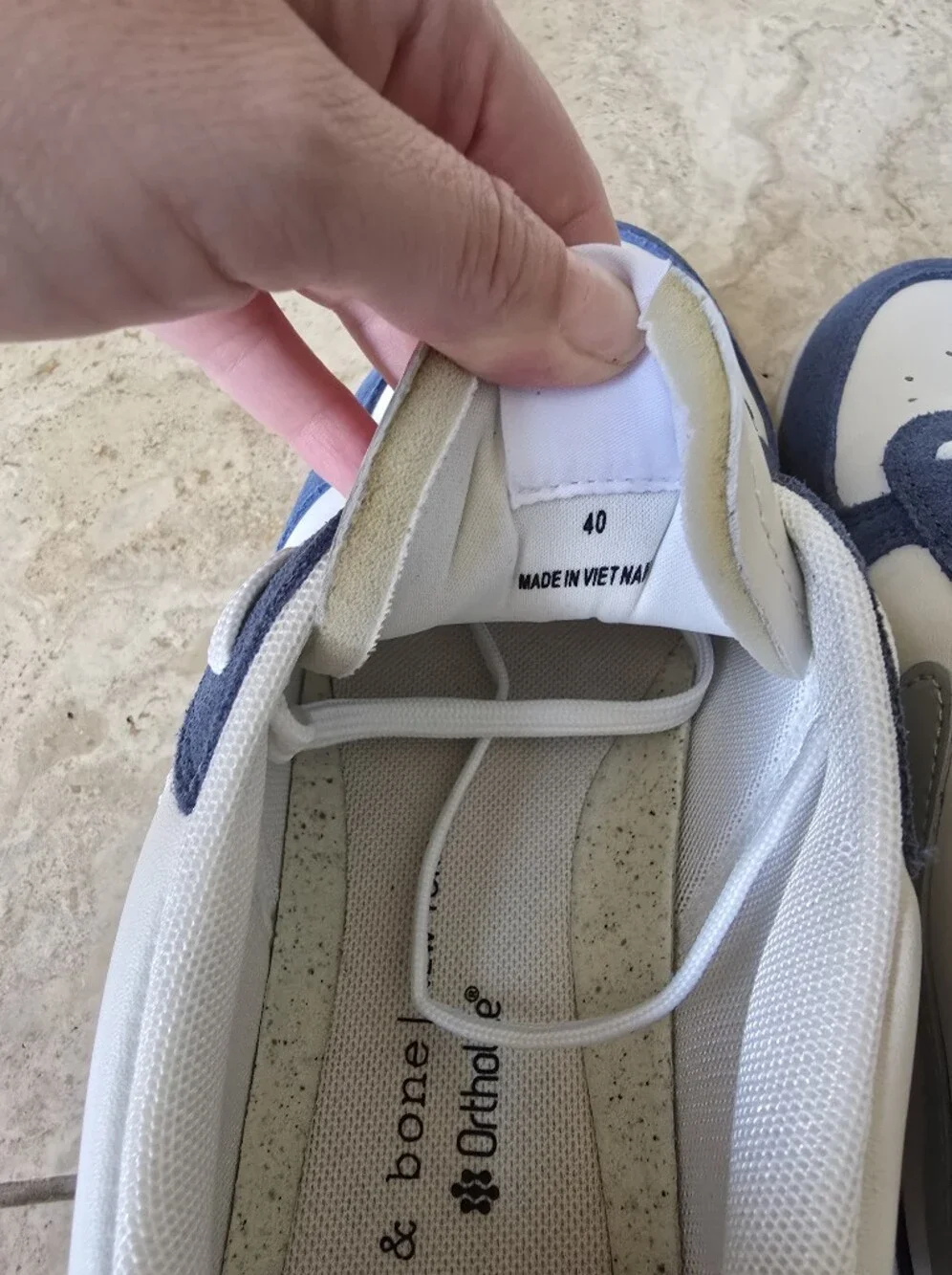 Rag & Bone Retro Court Sneakers Blue Size 40